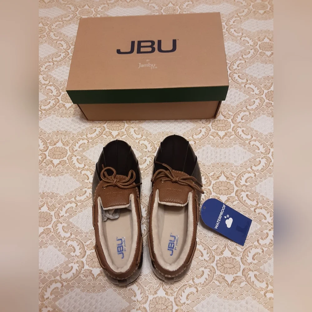 NIB JBU Waterproof Shoes 8M BROWN - Picture 5 of 5